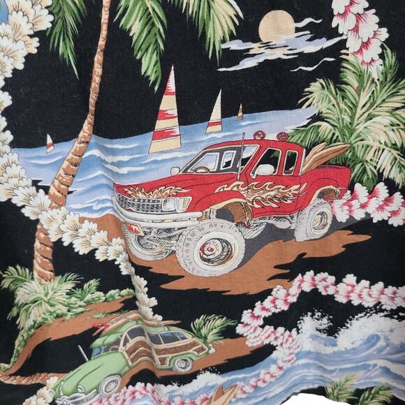 Evergreen Island Made In Hawaii Men's Tropical Hawaiian Floral Vacay Shirt XXL - Picture 3 of 10